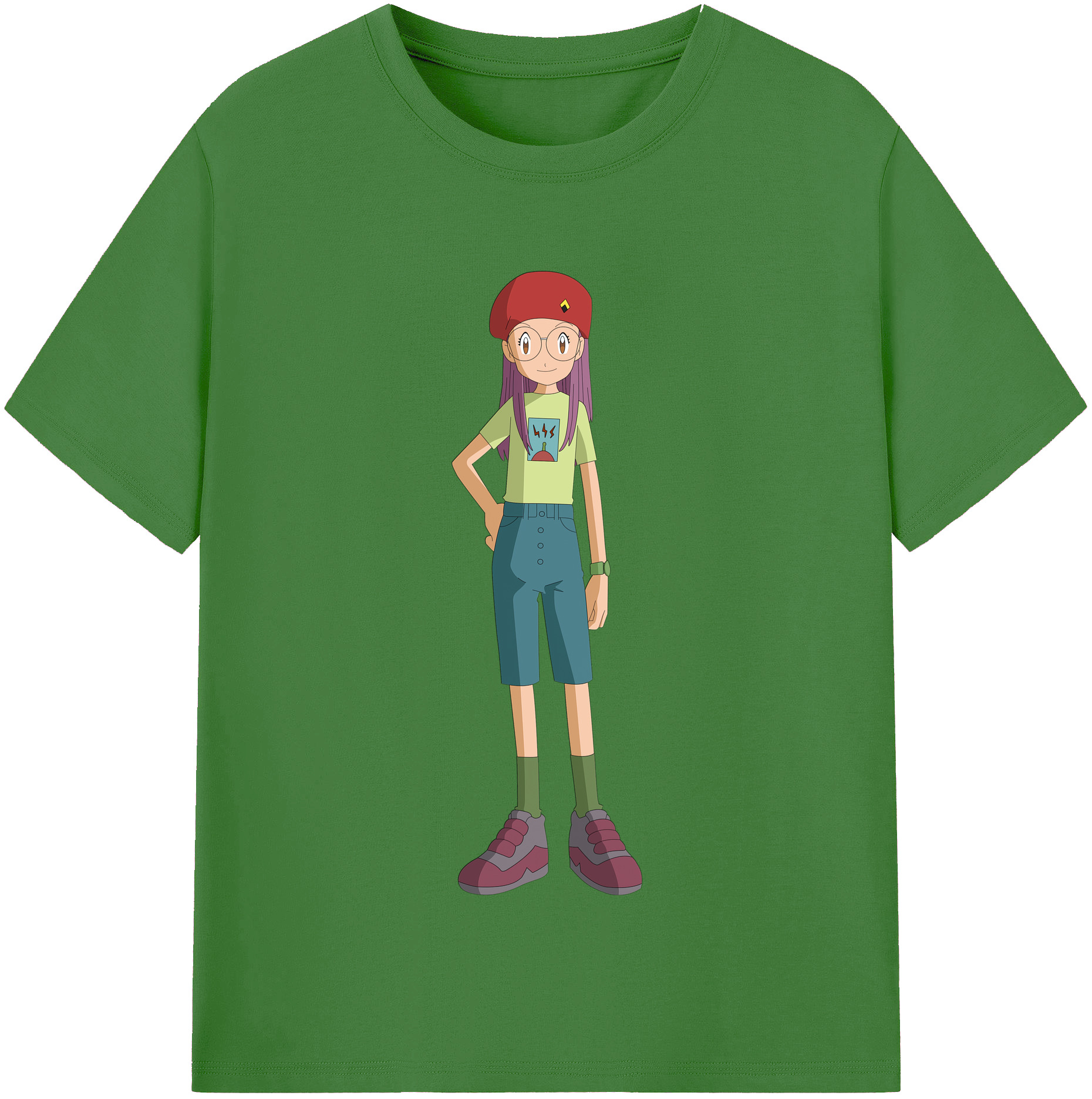 （画像用） Digimon デジタルモンスター/デジモン レディースカジュアルプリントTシャツ（綿100％）